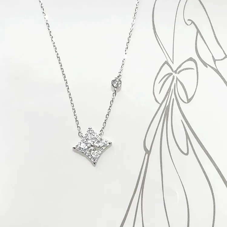 ALI THE FOX S925 Silver Necklaces Women's-2