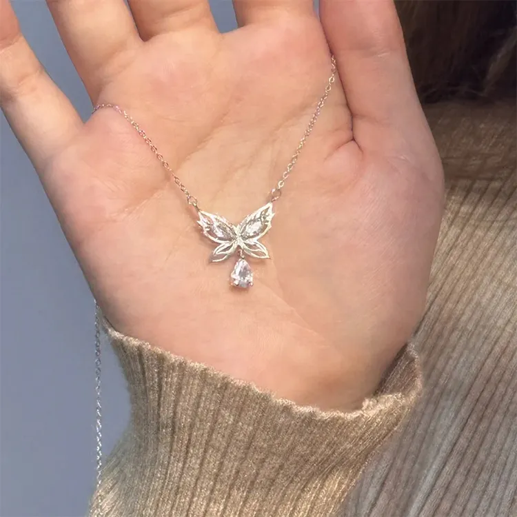 ALI THE FOX Zircon Necklaces Women's-3