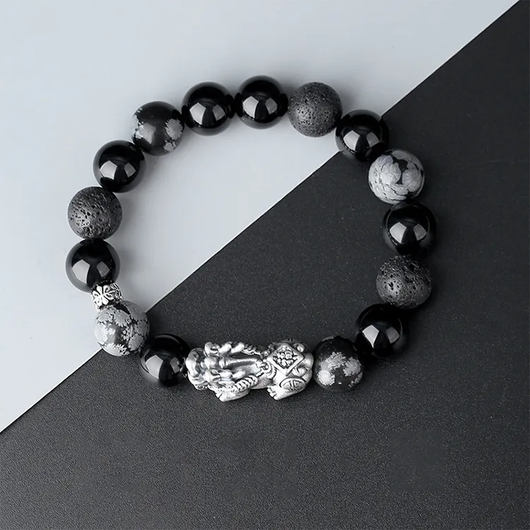 ALI THE FOX Obsidian Bracelets Unisex-2
