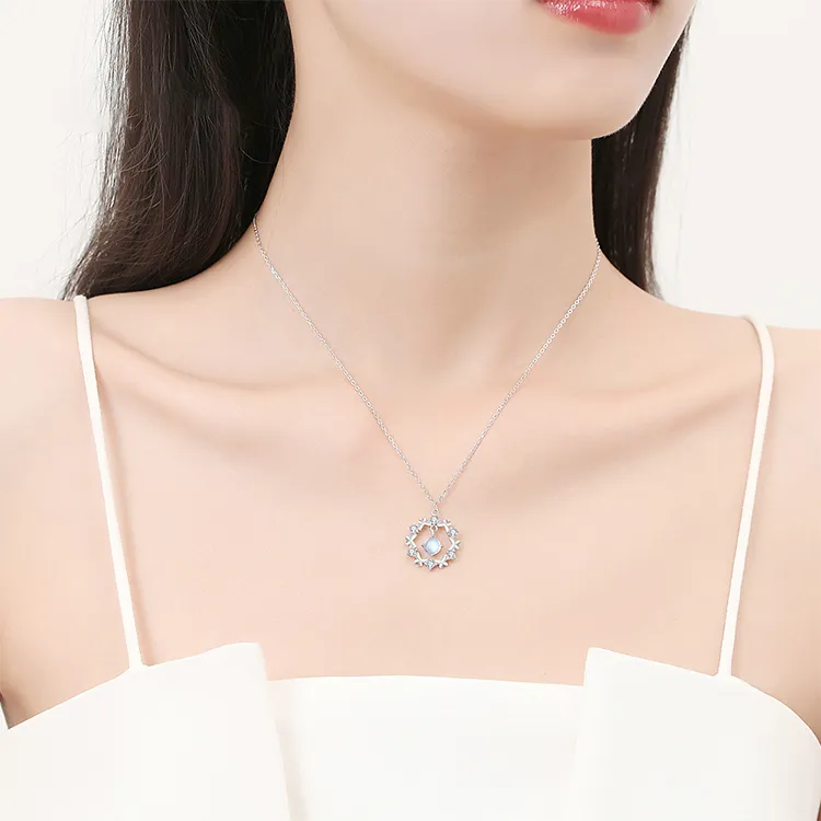ALI THE FOX S925 Silver Necklaces Women's-6