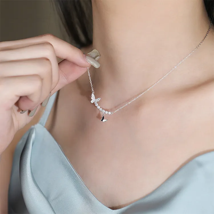 ALI THE FOX 925 Sterling Silver Necklaces Women's-6