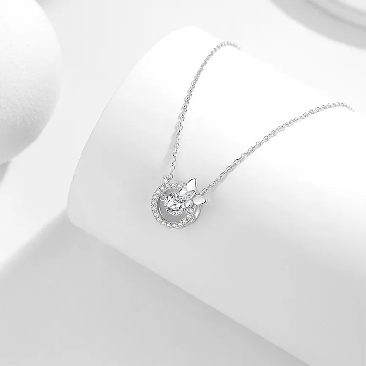 ALI THE FOX S925 Silver Necklaces Women's-5