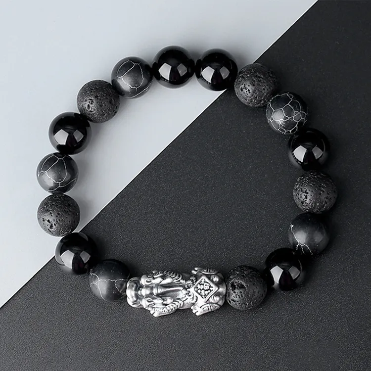 ALI THE FOX Obsidian Bracelets Unisex-3