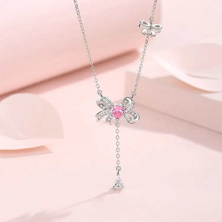 ALI THE FOX S925 Silver Necklaces Women's-4