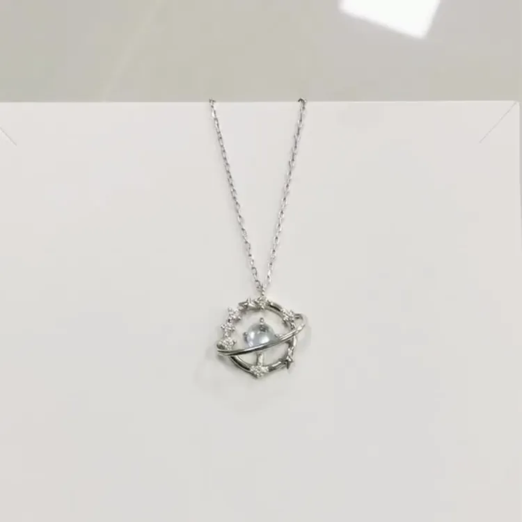 ALI THE FOX S925 Silver Necklaces Women's-2
