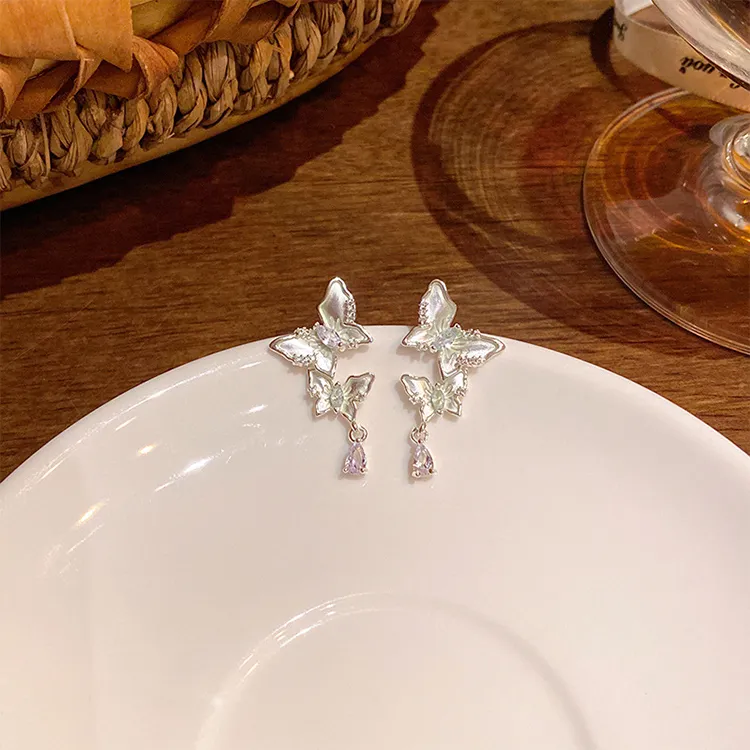 ALI THE FOX S925 Silver Stud Earrings Women's-6