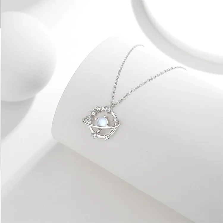 ALI THE FOX S925 Silver Necklaces Women's-5
