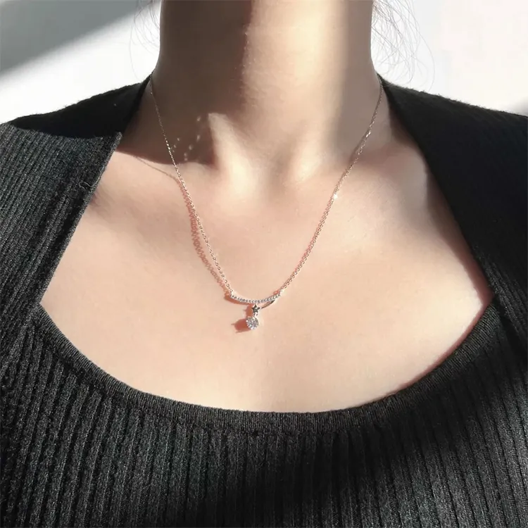 ALI THE FOX Zircon Necklaces Women's-7