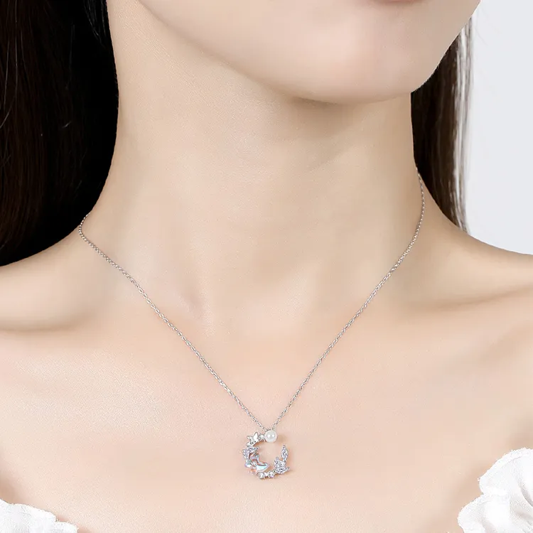 ALI THE FOX S925 Silver Necklaces Women's-1