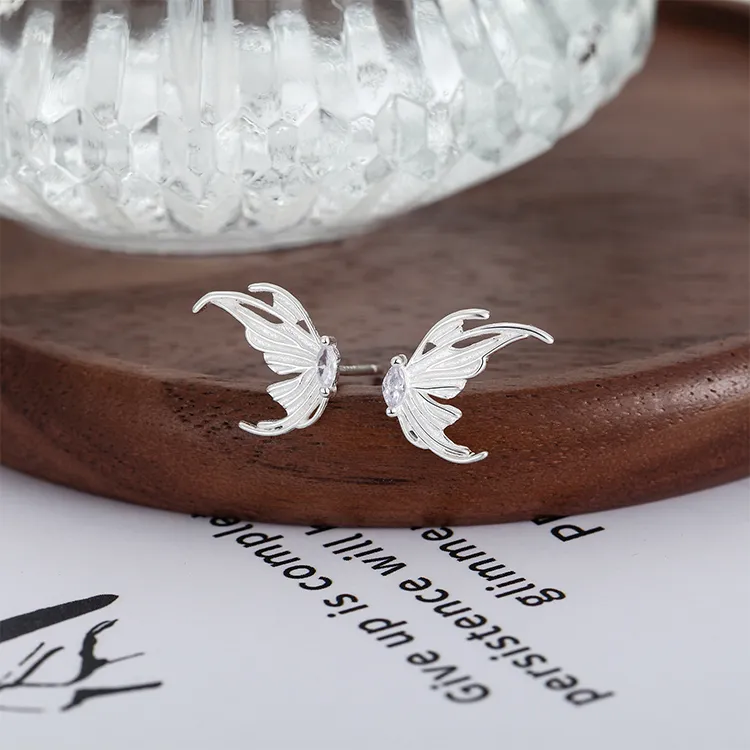 ALI THE FOX 999 Fine Silver Stud Earrings Women's-5