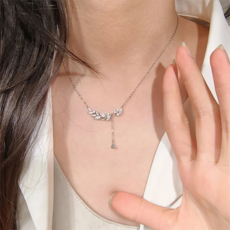 ALI THE FOX Zircon Necklaces Women's-6