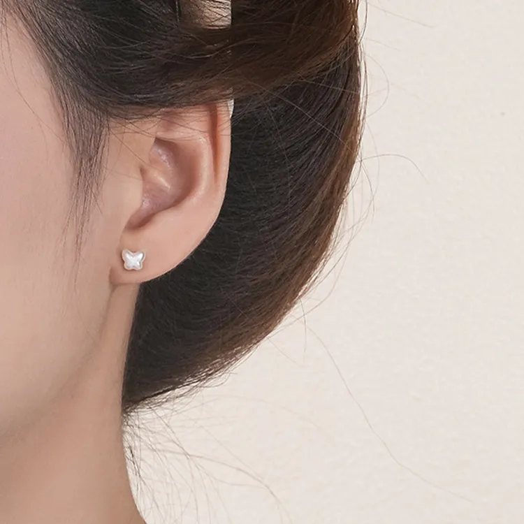 ALI THE FOX 999 Fine Silver Stud Earrings Women's-2
