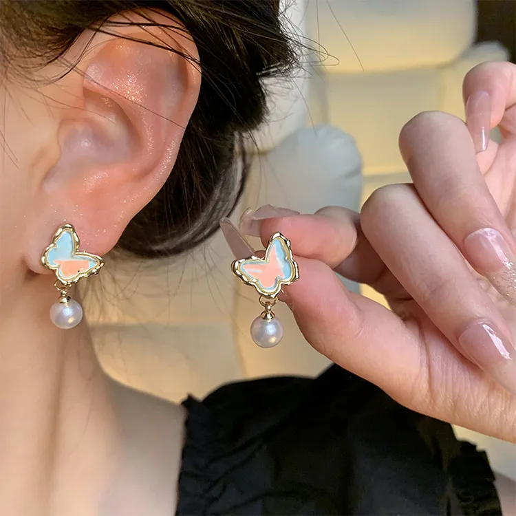 ALI THE FOX Alloy Stud Earrings Women's-3