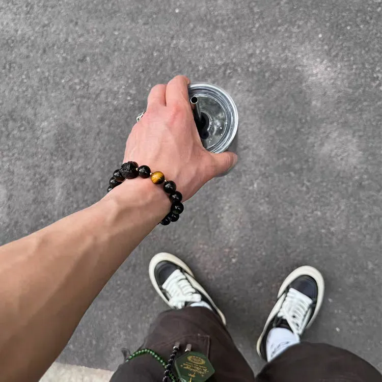 ALI THE FOX Obsidian Bracelets Unisex-6
