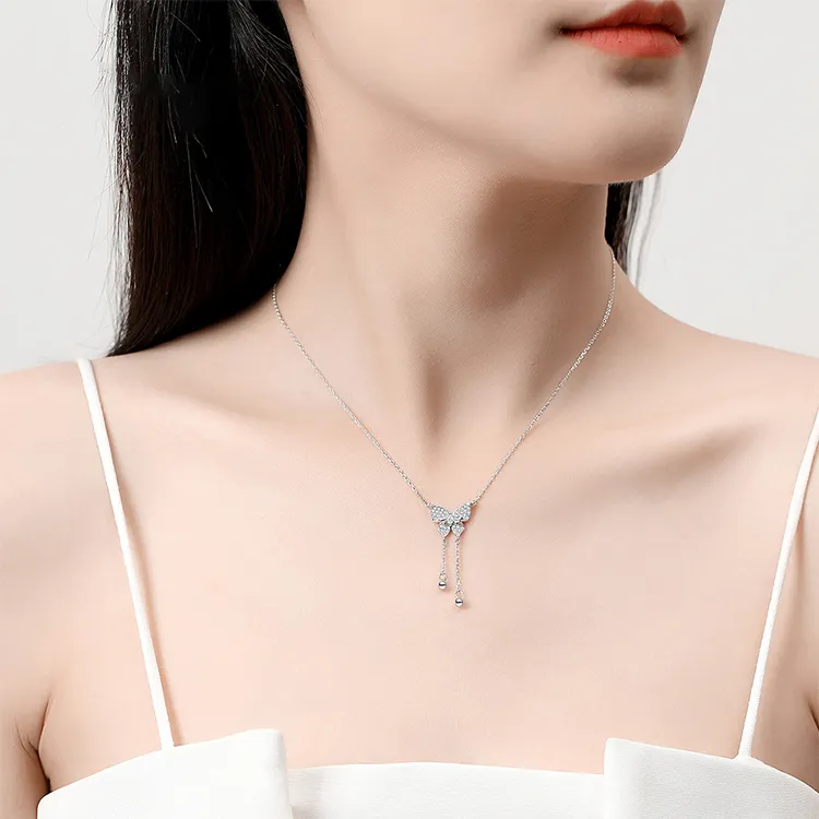 ALI THE FOX S925 Silver Necklaces Women's-5
