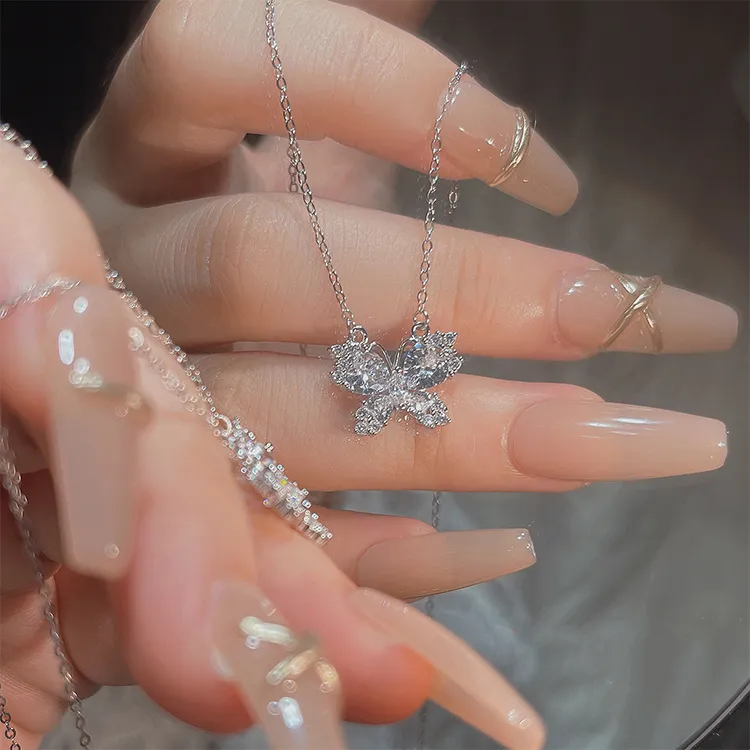 ALI THE FOX Zircon Necklaces Women's-2