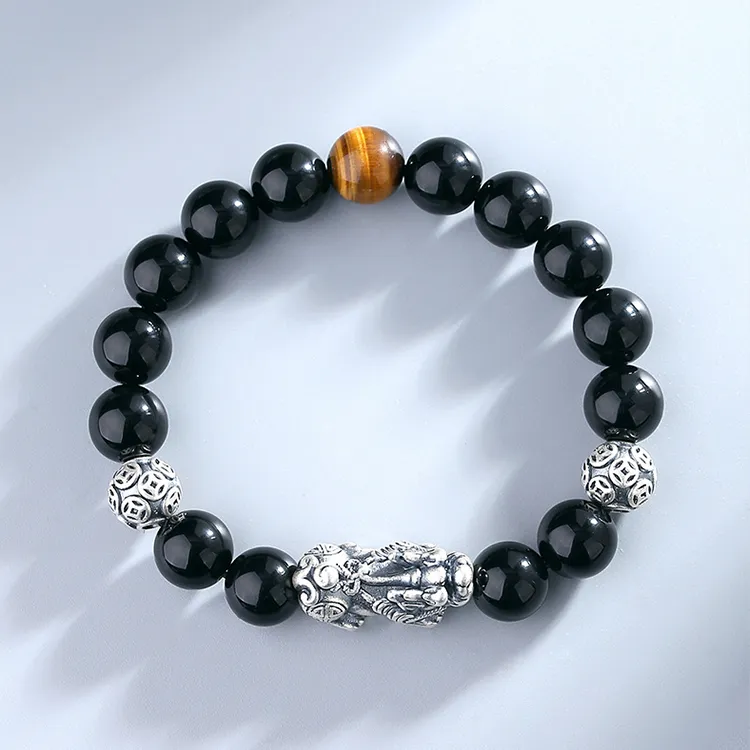 ALI THE FOX Obsidian Jade Bracelets Unisex-1
