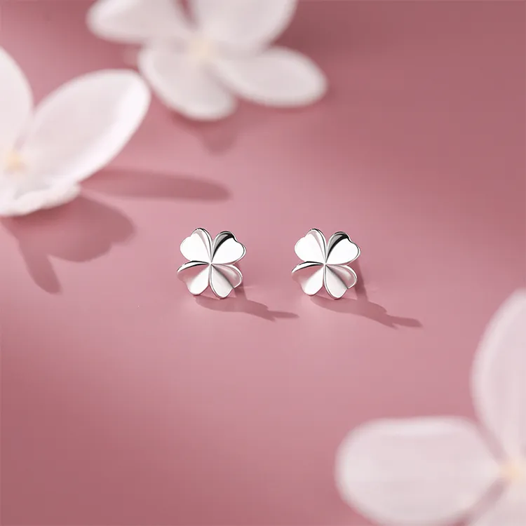 ALI THE FOX S999 Silver Stud Earrings Women's-3
