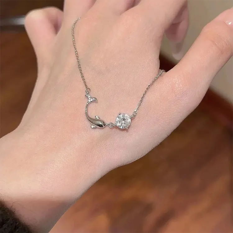 ALI THE FOX Zircon Necklaces Women's-2