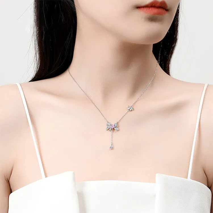 ALI THE FOX S925 Silver Necklaces Women's-5