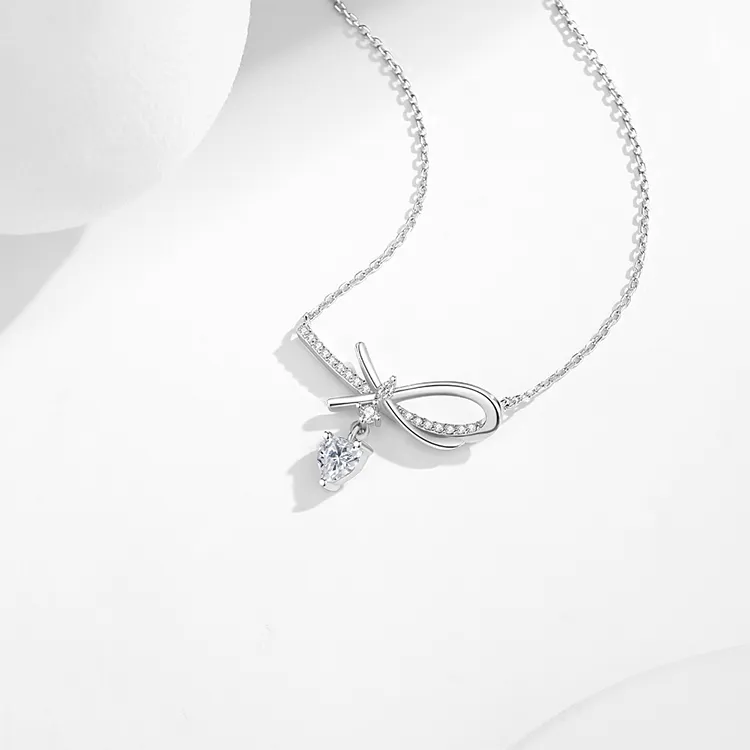 ALI THE FOX S925 Silver Necklaces Women's-4