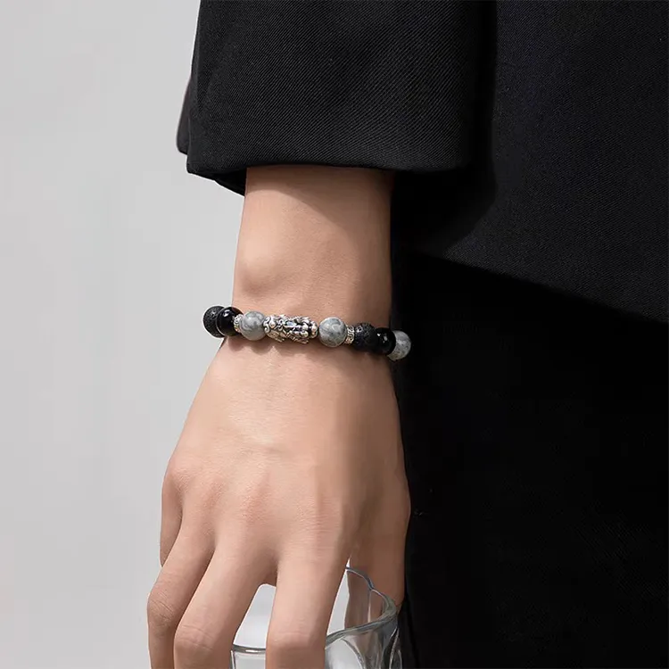 ALI THE FOX Obsidian Bracelets Unisex-5