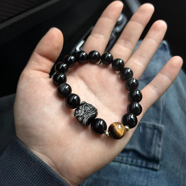 ALI THE FOX Obsidian Bracelets Unisex-7