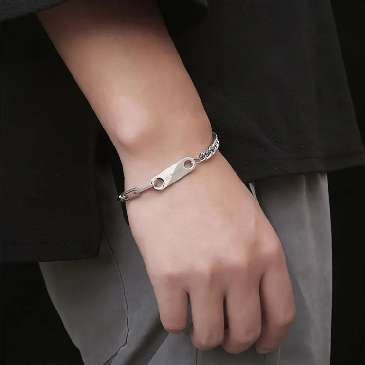 ALI THE FOX Titanium Steel Bracelets Unisex-1