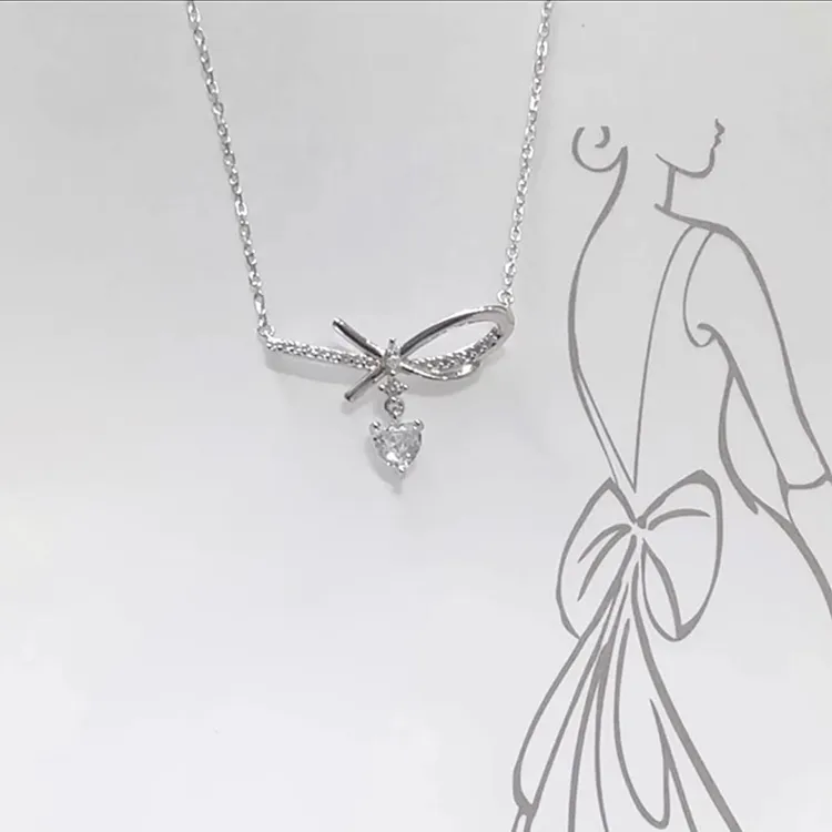 ALI THE FOX S925 Silver Necklaces Women's-2