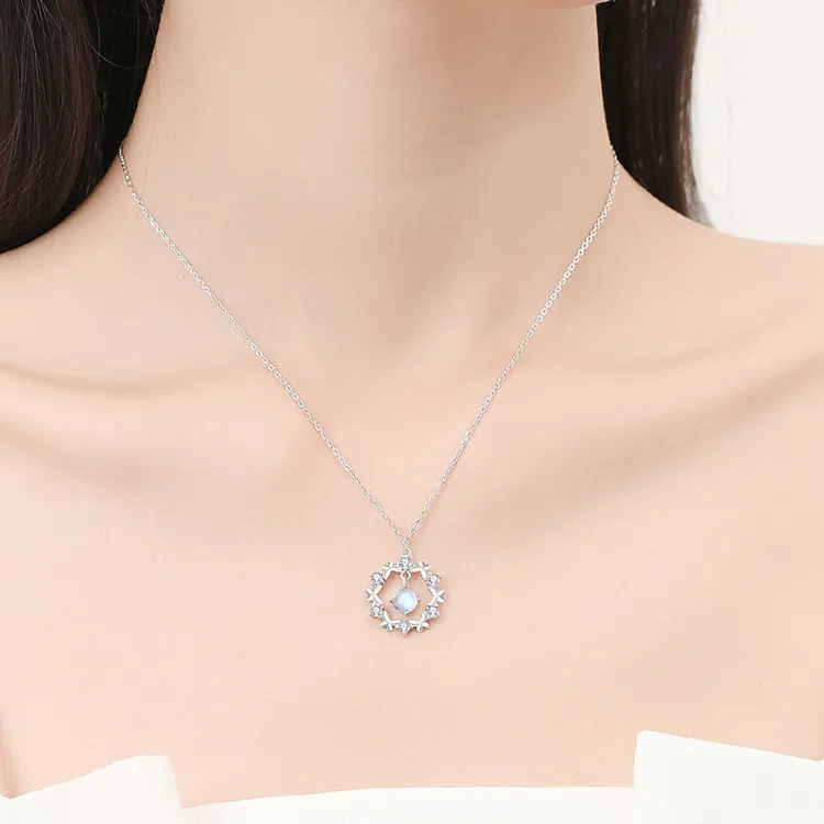 ALI THE FOX S925 Silver Necklaces Women's-1