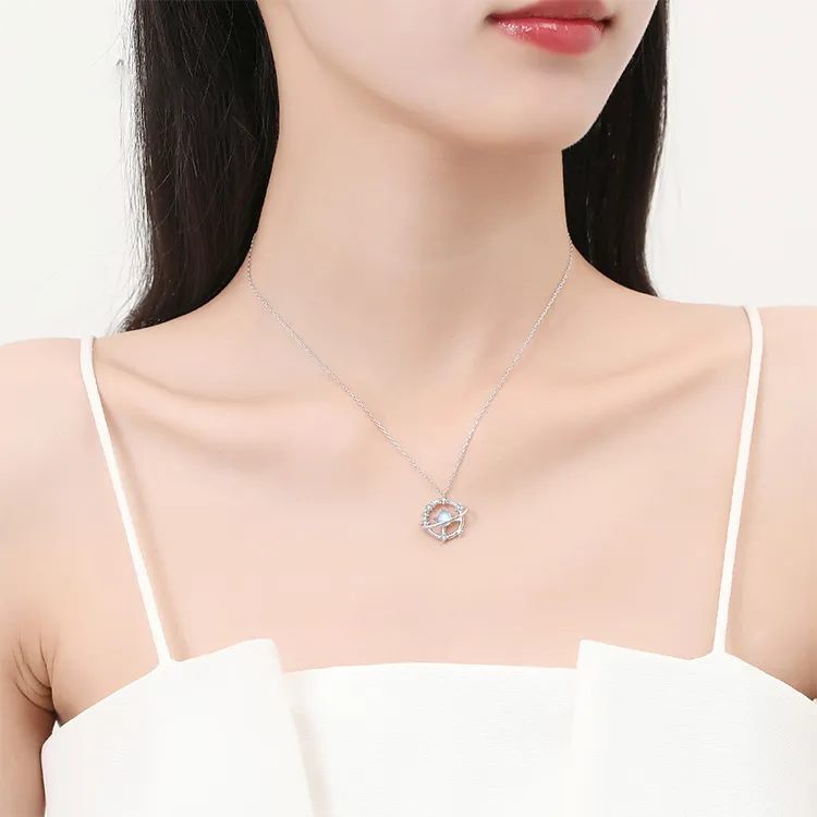 ALI THE FOX S925 Silver Necklaces Women's-6