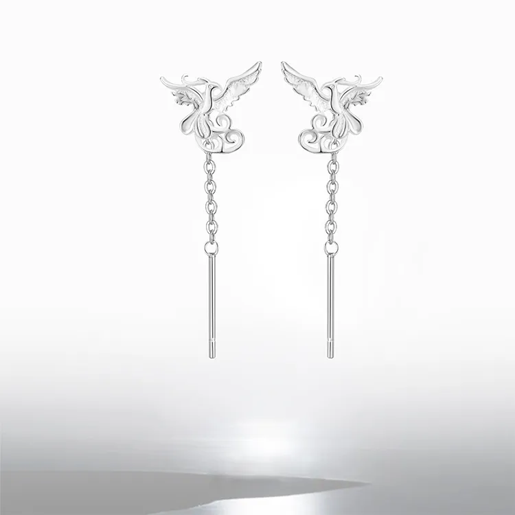 ALI THE FOX S999 Fine Silver Earrings Women's-2