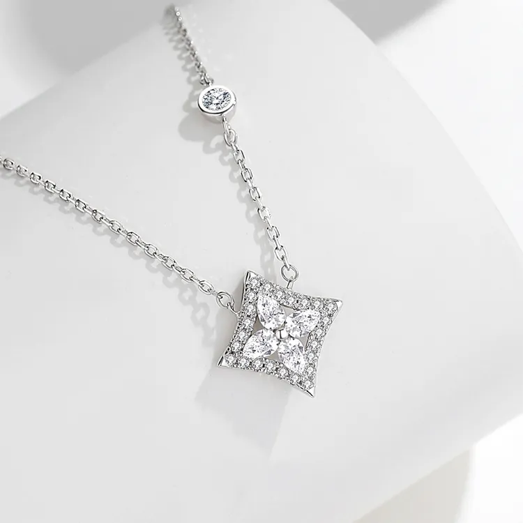 ALI THE FOX S925 Silver Necklaces Women's-4