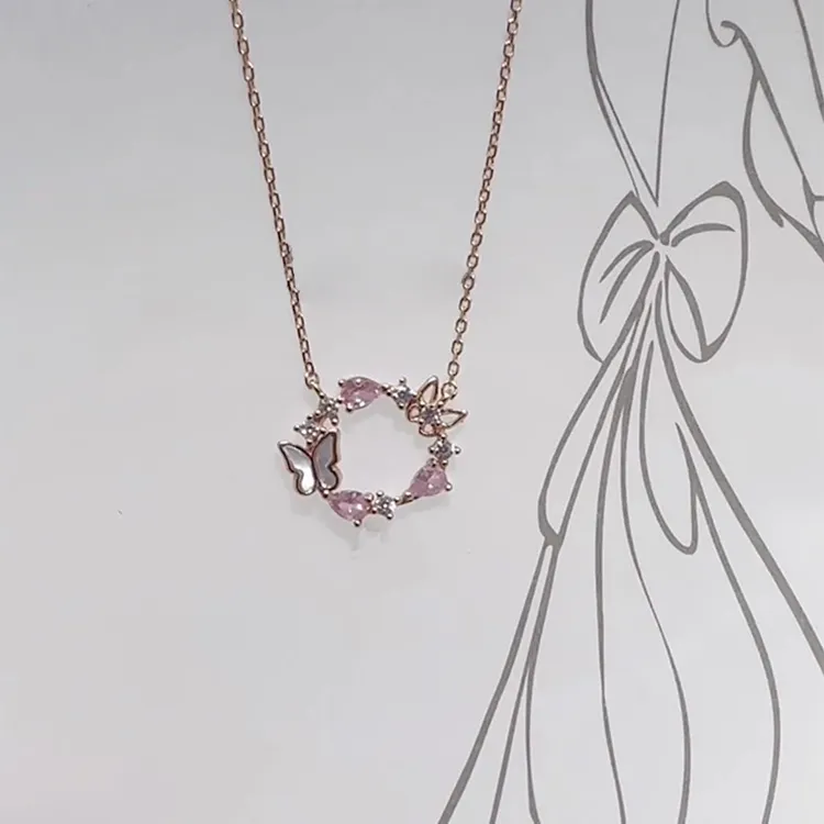 ALI THE FOX S925 Silver Necklaces Women's-2