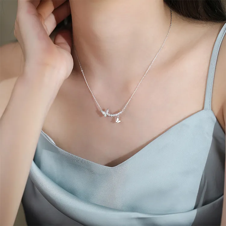 ALI THE FOX 925 Sterling Silver Necklaces Women's-7