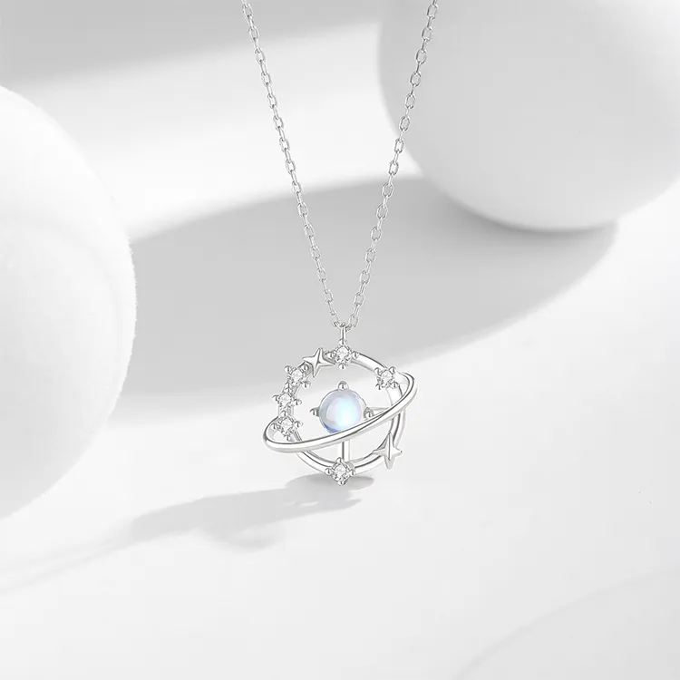 ALI THE FOX S925 Silver Necklaces Women's-3