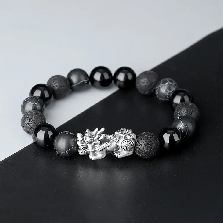 ALI THE FOX Obsidian Bracelets Unisex-2