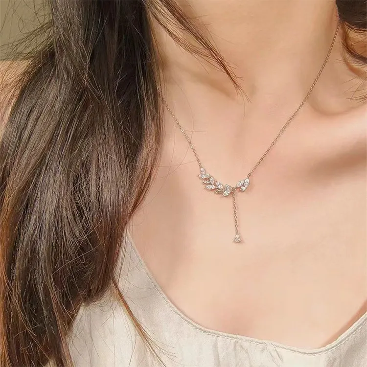 ALI THE FOX Zircon Necklaces Women's-7