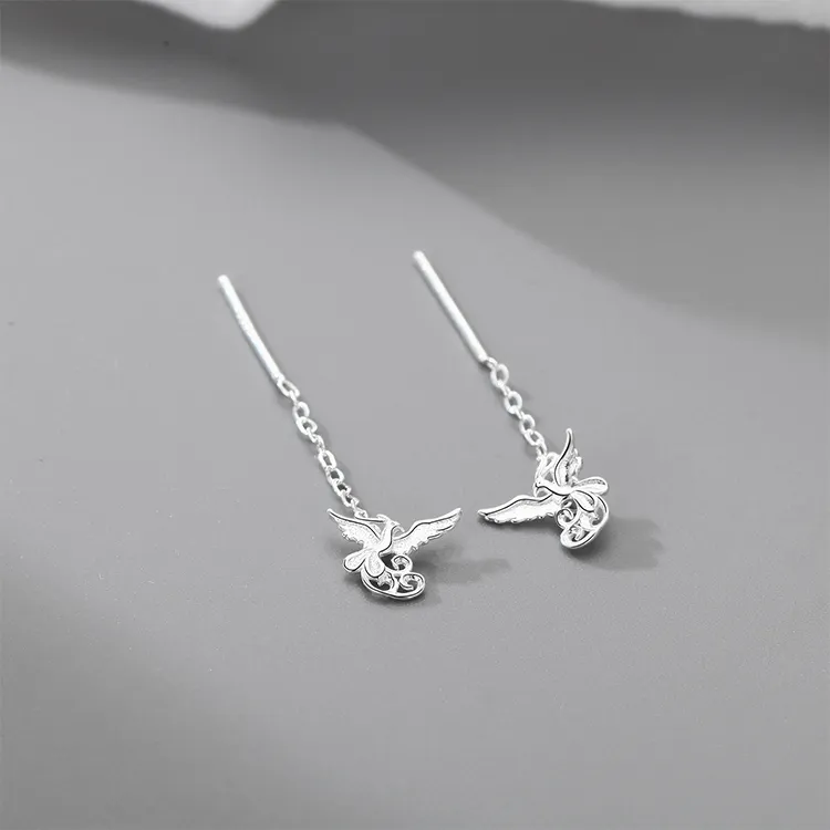 ALI THE FOX S999 Fine Silver Earrings Women's-3