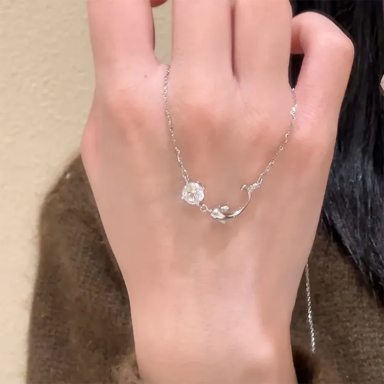 ALI THE FOX Zircon Necklaces Women's-4
