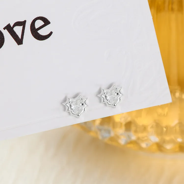 ALI THE FOX S999 Fine Silver Stud Earrings Women's-3