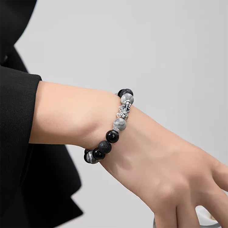 ALI THE FOX Obsidian Bracelets Unisex-6