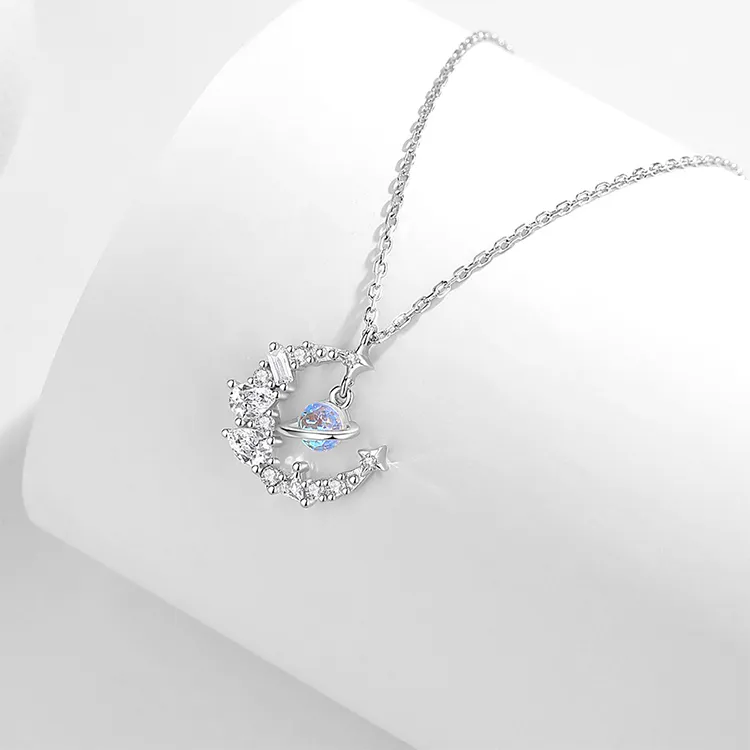 ALI THE FOX S925 Silver Necklaces Women's-4