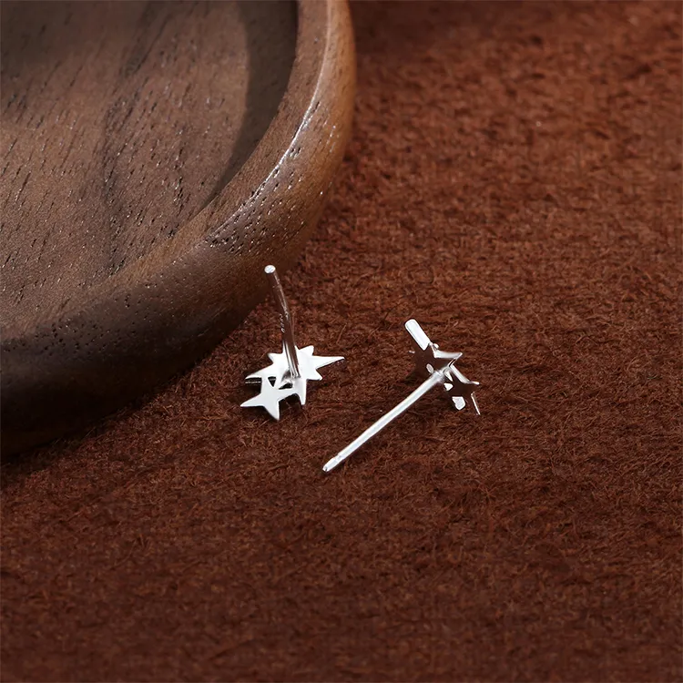 ALI THE FOX S999 Fine Silver Stud Earrings Women's-2
