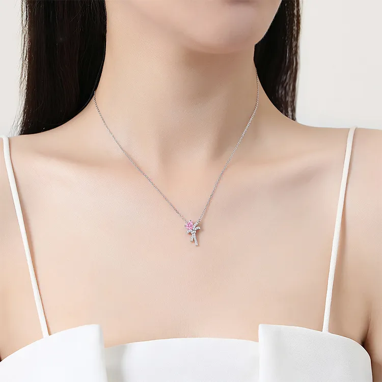 ALI THE FOX S925 Silver Necklaces Women's-6