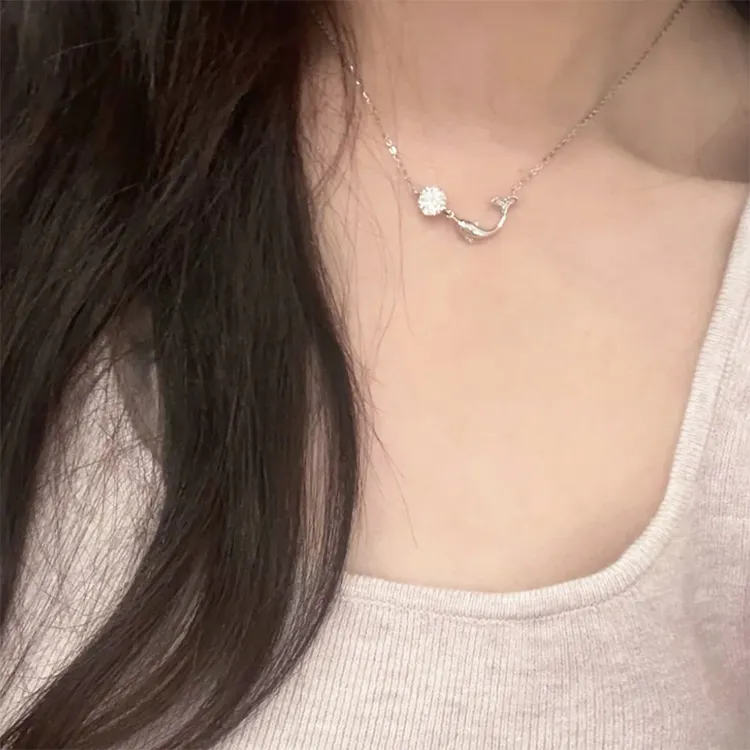 ALI THE FOX Zircon Necklaces Women's-1