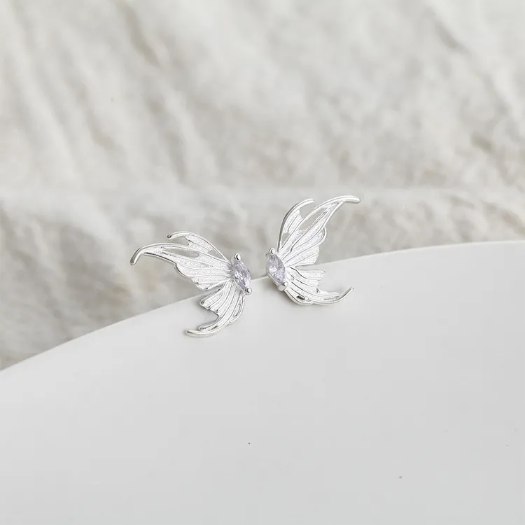 ALI THE FOX 999 Fine Silver Stud Earrings Women's-3