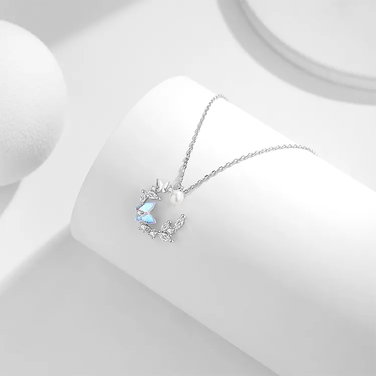 ALI THE FOX S925 Silver Necklaces Women's-5