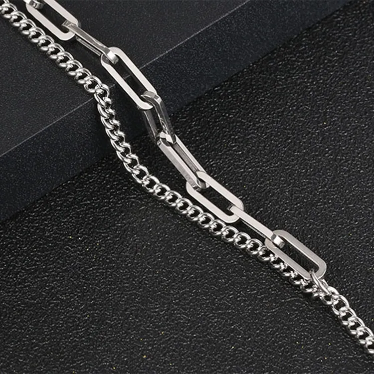 ALI THE FOX Titanium Steel Bracelets Unisex-1