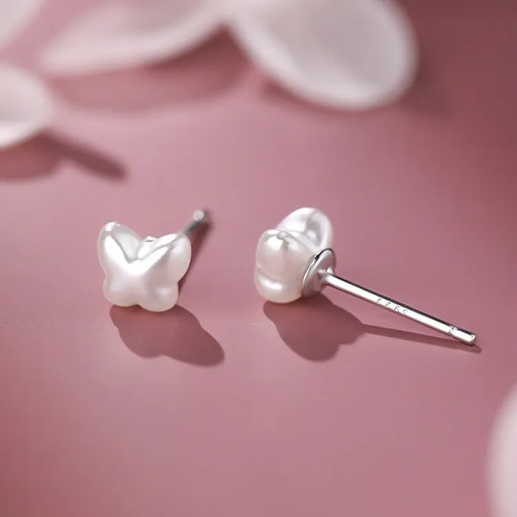 ALI THE FOX 999 Fine Silver Stud Earrings Women's-1